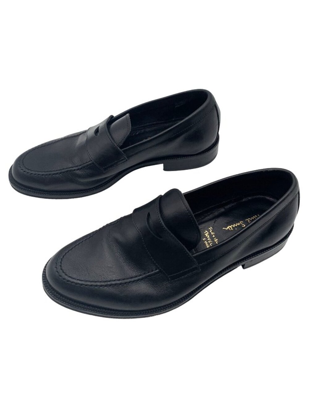 Paul Smith Black Leather Penny Loafers